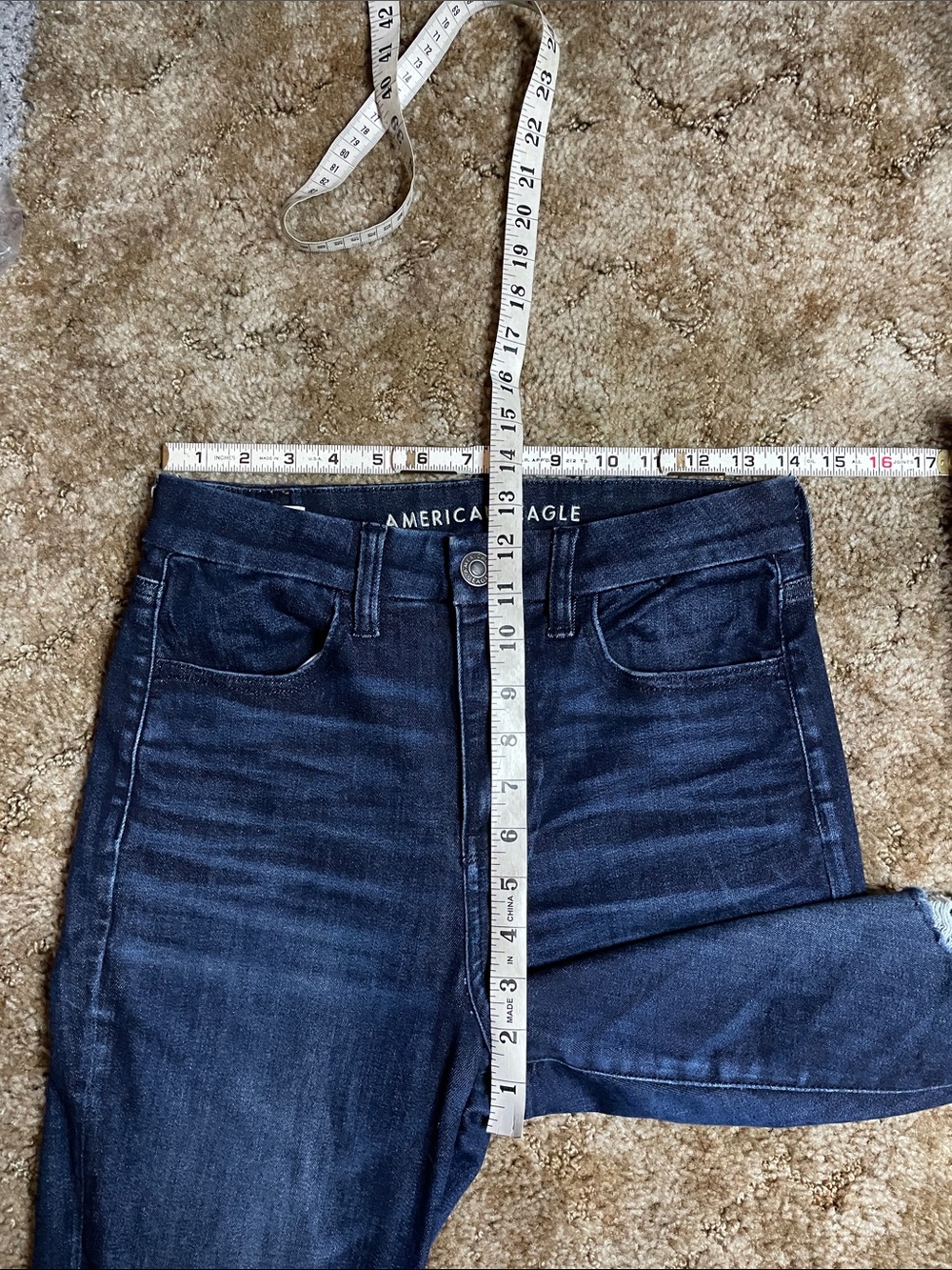 American Eagle Next Level Stretch Curvy High Rise Jegging Size 8 X-Short - Picture 5 of 6